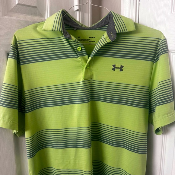 Under Armour Men’s Golf Shirt| Green and Gray| SZ Med - Picture 2 of 5